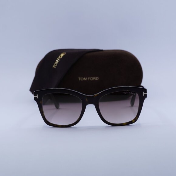 Tom Ford Lauren-02 FT0614 52F Square Sunglasses - Havana/Brown main image 9